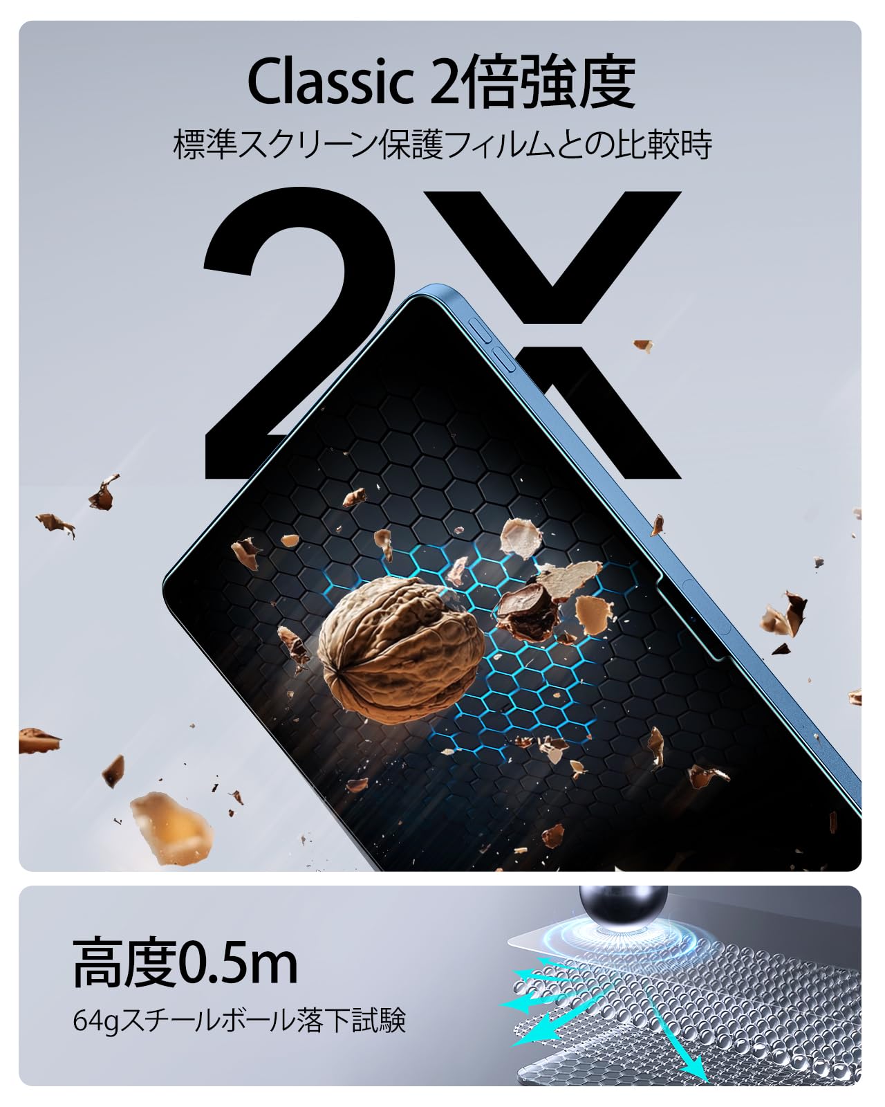 Amazon.co.jp: ESR 2枚入り iPad 第11/10世代 フィルム A16 (11/10.9